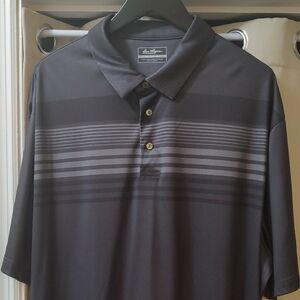 Ben Hogan Black and Gray Performance Polo Shirt
